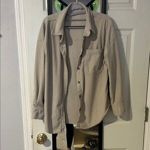 Women’s Beige button up shirt